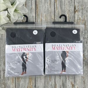 Women’s Destination Maternity Active Leggings 2-Pack Size L